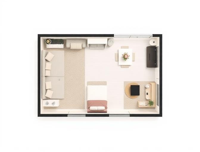 Студия 25 м²